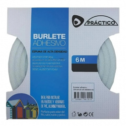 Burlete Espuma 6 Metros 15mm 6mm Blanco Mf Shop