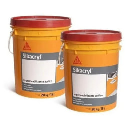 Sikacryl Membrana Liquida Sika 20 + 20 Kgs Colores